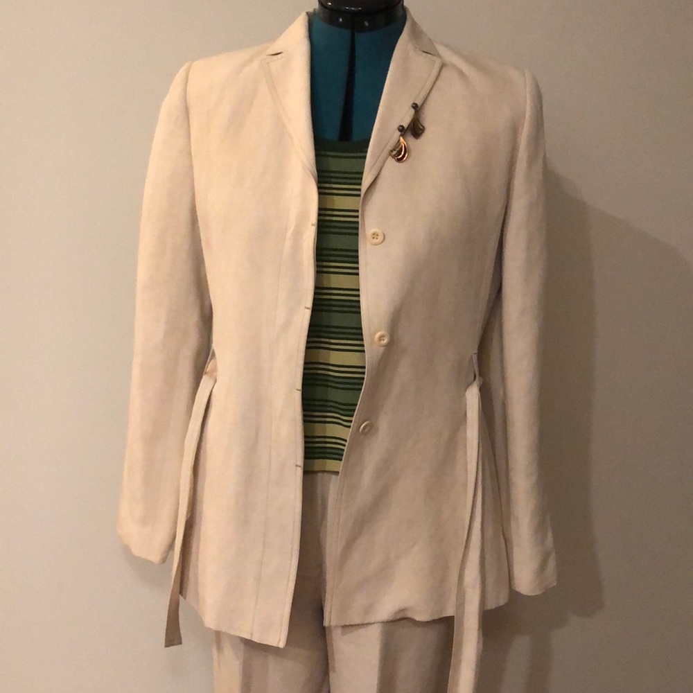 Nordstrom Classiques linen/viscose/silk suit